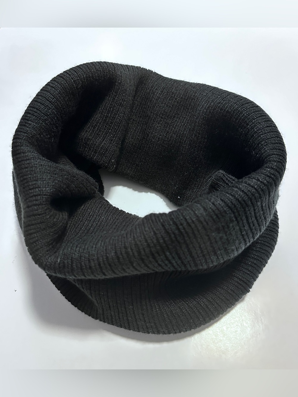 Wilfred Black Ribbed Knit Neck Warmer